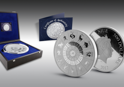 THE ZODIAC COIN 10 KILO SILVER PROOFLIKE - 99 PIECES WORLDWIDE